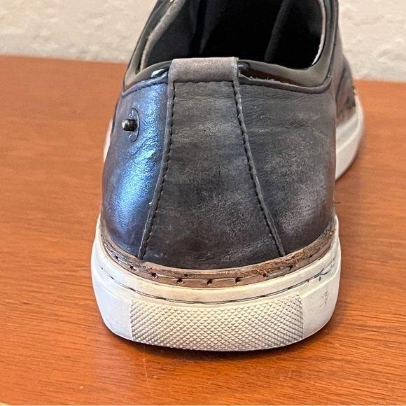 Diesel blue-gray low leather sneakers size 39 (US 8.5) - Picture 6 of 14
